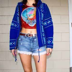 ✨woven blue jacket✨